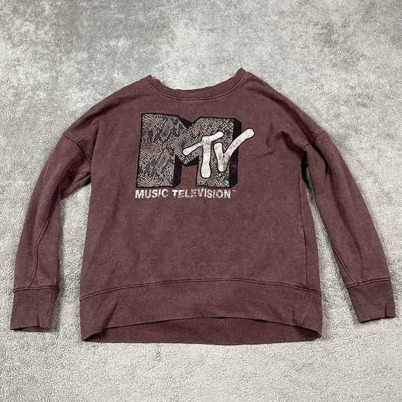 Rock & Republic Tops - Rock And Republic Official MTV Sweatshirt Womens Size M Maroon Pullover